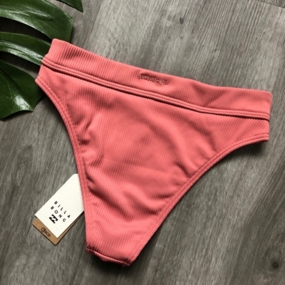 Billabong Maui Rider Bikini Bottoms Ribbed Rose - Picture 5 of 5